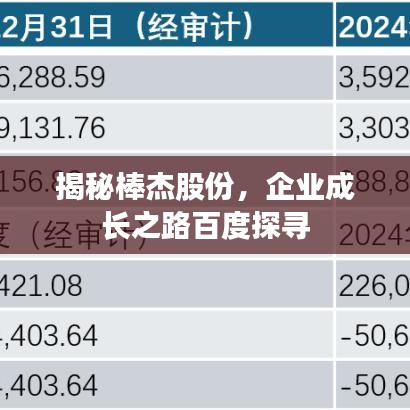 揭秘棒杰股份，企業(yè)成長之路百度探尋
