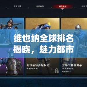 維也納全球排名揭曉，魅力都市榮耀上榜，展望未來(lái)都市風(fēng)采