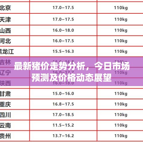 最新豬價(jià)走勢(shì)分析，今日市場(chǎng)預(yù)測(cè)及價(jià)格動(dòng)態(tài)展望