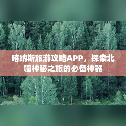喀納斯旅游攻略APP，探索北疆神秘之旅的必備神器