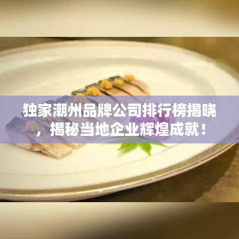 獨(dú)家潮州品牌公司排行榜揭曉，揭秘當(dāng)?shù)仄髽I(yè)輝煌成就！