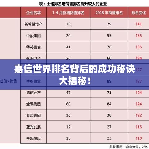 嘉信世界排名背后的成功秘訣大揭秘！