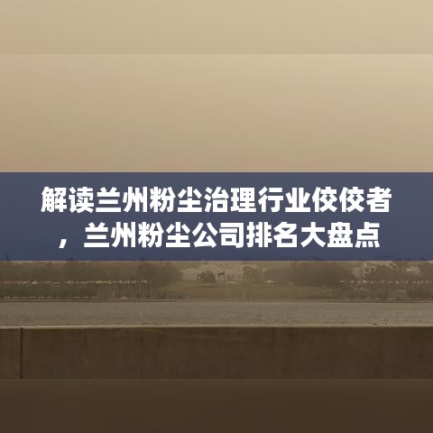 解讀蘭州粉塵治理行業(yè)佼佼者，蘭州粉塵公司排名大盤點(diǎn)