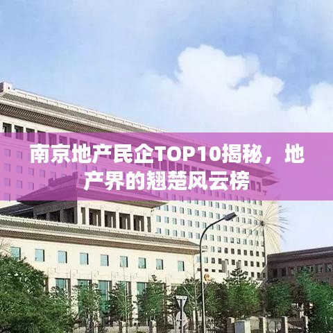 南京地產(chǎn)民企TOP10揭秘，地產(chǎn)界的翹楚風(fēng)云榜
