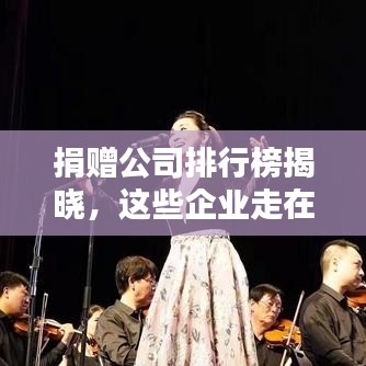 捐贈公司排行榜揭曉，這些企業(yè)走在公益最前線