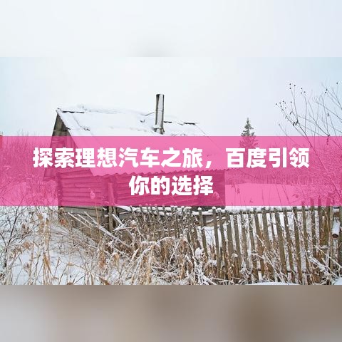探索理想汽車之旅，百度引領(lǐng)你的選擇