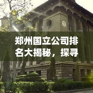 鄭州國立公司排名大揭秘，探尋城市企業(yè)發(fā)展的新高度！