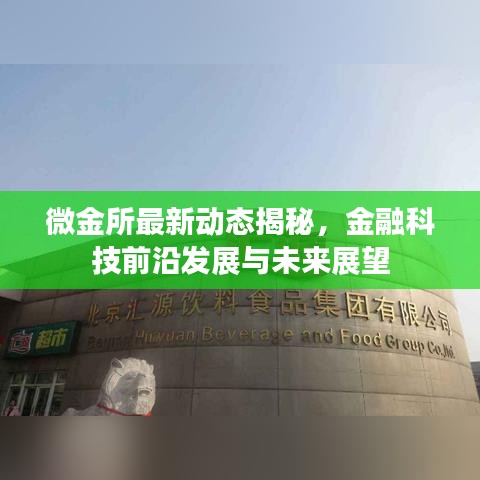 微金所最新動(dòng)態(tài)揭秘，金融科技前沿發(fā)展與未來展望