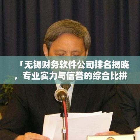「無錫財(cái)務(wù)軟件公司排名揭曉，專業(yè)實(shí)力與信譽(yù)的綜合比拼」