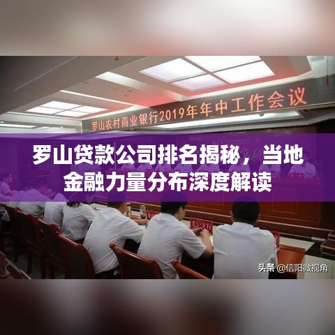 羅山貸款公司排名揭秘，當(dāng)?shù)亟鹑诹α糠植忌疃冉庾x