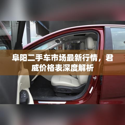 阜陽二手車市場最新行情，君威價格表深度解析