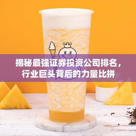 揭秘最強證券投資公司排名，行業(yè)巨頭背后的力量比拼