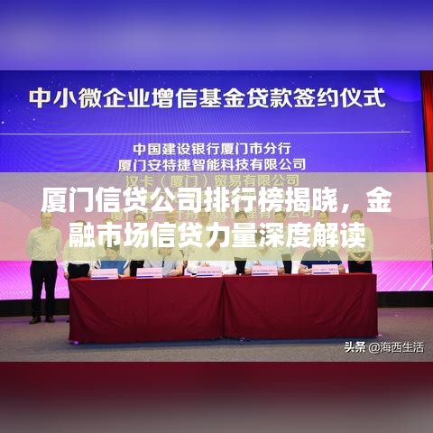 廈門信貸公司排行榜揭曉，金融市場信貸力量深度解讀